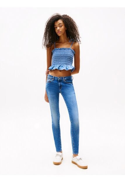 Jeans Azul Sophie De Tallebajo Y Corte Skinny Tommy Jeans