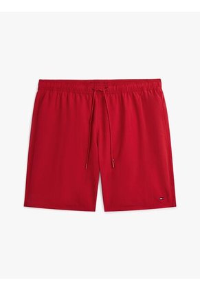 Traje Rojo De Baño Largo De Nailon Y Cordón Ajustable Tommy Hilfiger