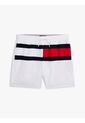 Traje Blanco De Baño De Medio Largo Con Logo Tommy Hilfiger de Tommy Hilfiger