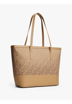 Bolso Beige Tote Jacquard Tommy Hilfiger