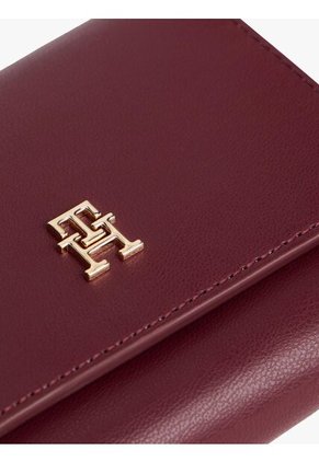 Billetera Roja Trifold Con Monograma TH Tommy Hilfiger