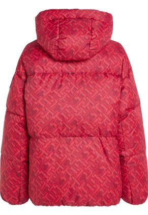 Chaqueta Acolchada Con Gorro New York Th Warm Mujer Rojo Tommy Hilfiger