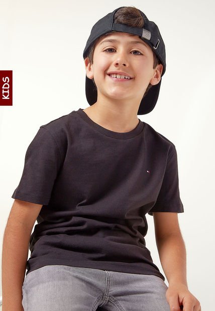 Camiseta Negro Tommy Hilfiger Kids