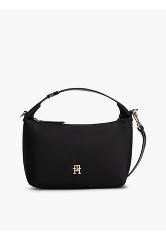 Bolso Negro Crossover Con Monograma TH Tommy Hilfiger Tommy Hilfiger
