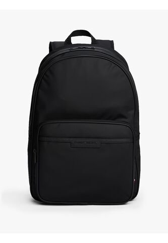 Morral Negro Tonal Con Logo Metálico Tommy Hilfiger Tommy Hilfiger