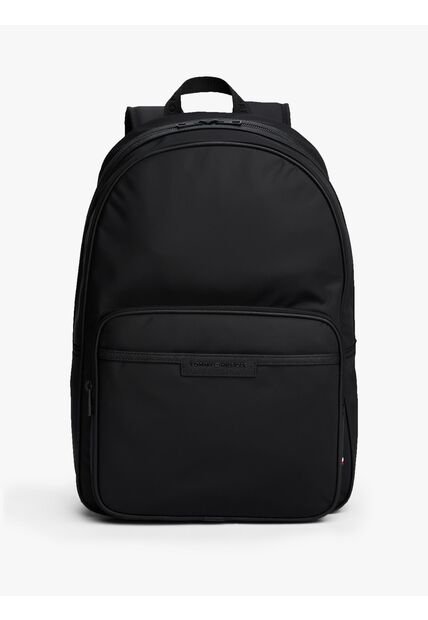 Morral Negro Tonal Con Logo Metálico Tommy Hilfiger