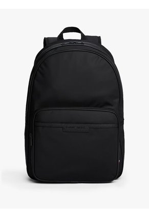 Morral Negro Tonal Con Logo Metálico Tommy Hilfiger