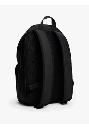 Morral Negro Tonal Con Logo Metálico Tommy Hilfiger