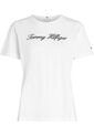 Camiseta Blanca De Corte Regular Con Logo Script Tommy Hilfiger de Tommy Hilfiger