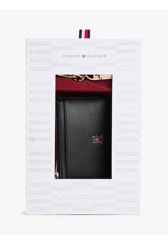 Caja Negra De Regalo Con Tarjetero Y Colgante Tommy Hilfiger Tommy Hilfiger