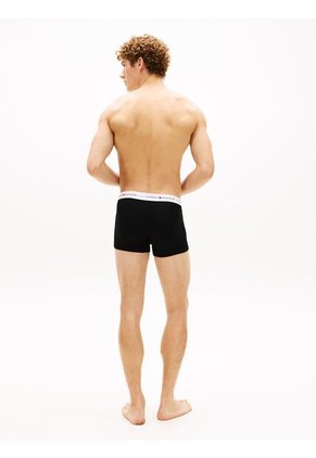 Pack Negro De 3 Calzoncillos Bóxer Essential Con Logo Tommy Hilfiger