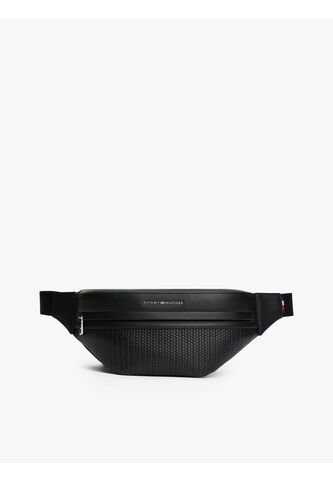 Canguro Negro De Tejido Con Logo Metálico Tommy Hilfiger Tommy Hilfiger