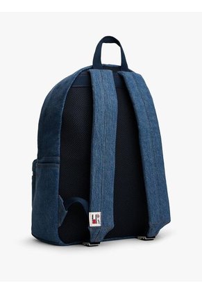 Morral Celeste Denim Con Logo Tommy Hilfiger
