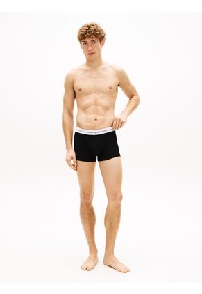 Pack Negro De 3 Calzoncillos Bóxer Essential Con Logo Tommy Hilfiger