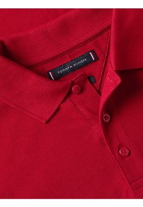 Polo De Corte Slim Con Monotipo Hilfiger Hombre Rojo Tommy Hilfiger