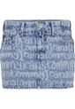 Mini Falda Con Estampado De Logotipo Mujer Azul Tommy Jeans de Tommy Hilfiger