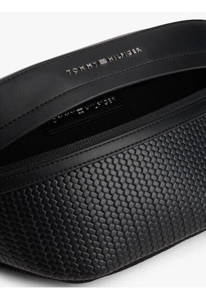 Canguro Negro De Tejido Con Logo Metálico Tommy Hilfiger