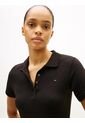 Polo Negro De Corte Slim Con Tejido Pique Tommy Hilfiger de Tommy Hilfiger
