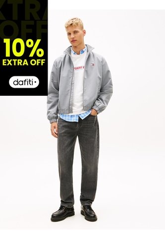 Jeans Gris Sonny Cónicos Con Efecto Usado Tommy Jeans Tommy Hilfiger