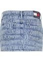 Mini Falda Con Estampado De Logotipo Mujer Azul Tommy Jeans de Tommy Hilfiger