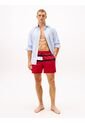 Traje Rojo De Baño De Medio Largo Con Logo Tommy Hilfiger de Tommy Hilfiger