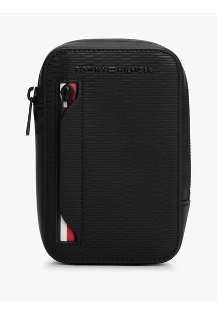 Bolso Negro Cruzado Corporativo Tommy Hilfiger