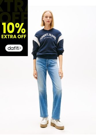Jeans Azul Layra Talle Alto De Corte Slim Tommy Jeans Tommy Hilfiger
