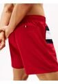 Traje Rojo De Baño De Medio Largo Con Logo Tommy Hilfiger de Tommy Hilfiger