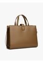 Bolso Café Satchel Con Logo Monograma TH Tommy Hilfiger de Tommy Hilfiger