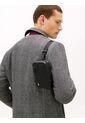 Bolso Negro Cruzado Corporativo Tommy Hilfiger de Tommy Hilfiger