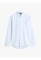 Camisa Celeste Slim Flex Con Textura Dobby Tommy Hilfiger de Tommy Hilfiger