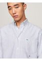 Camisa Oxford Premium Con Rayas Ithaca Y Corte Regular Hombre Azul Tommy Hilfiger de Tommy Hilfiger