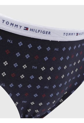 Pantie Tipo Hipster Azul Con Estampado Tommy Hilfiger