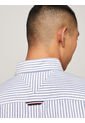 Camisa Oxford Premium Con Rayas Ithaca Y Corte Regular Hombre Azul Tommy Hilfiger de Tommy Hilfiger