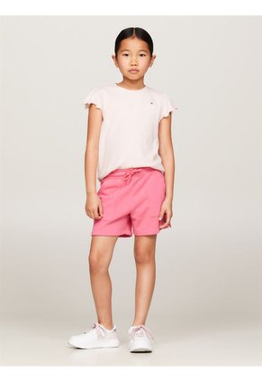 Shorts Rosados Ajustables Amplios Para Niña Tommy Hilfiger