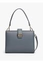 Bolso Gris Satchel Con Monograma TH Tommy Hilfiger de Tommy Hilfiger
