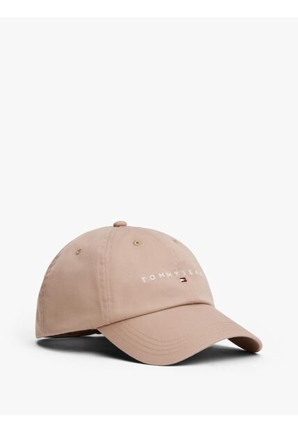 Gorra Beige De Béisbol Con Logo Bordado Tommy Hilfiger