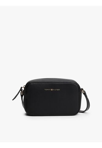 Bolso Negro Bolso Cruzado Con Logo Metalizado Tommy Hilfiger Tommy Hilfiger