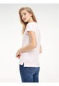 Polo Rosada Slim Fit Para Mujer de Tommy Hilfiger