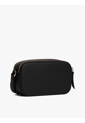 Bolso Negro Cruzado Con Cinta Distintiva Tommy Hilfiger