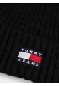 Gorro Negro Heritage De Punto Canal Con Logo Tommy Hilfiger de Tommy Hilfiger