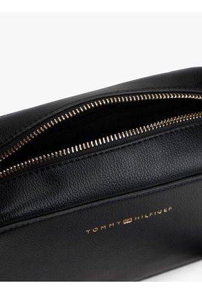 Bolso Negro Bolso Cruzado Con Logo Metalizado Tommy Hilfiger
