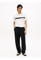 Camiseta Blanca Con Diseño De Rayas Gráfica En El Pecho Tommy Hilfiger de Tommy Hilfiger