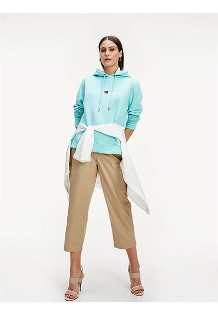 Sudadera Essential Con Capucha Y Cordón Verde Tommy Hilfiger - Compra Ahora  | Dafiti Colombia