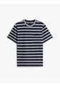 Camiseta Azul De Rayas Con Cuello Redondo Tommy Hilfiger de Tommy Hilfiger