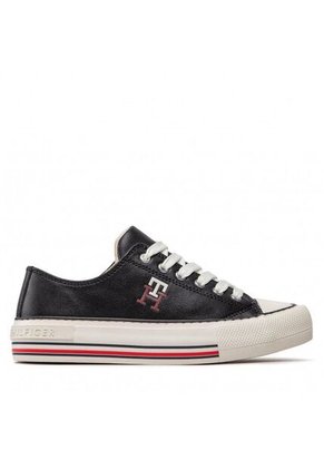 Tenis Deportivas Bassa Allacciata Niña Negro Tommy Hilfiger