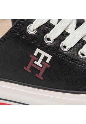 Tenis Deportivas Bassa Allacciata Niña Negro Tommy Hilfiger