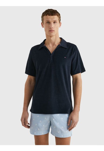 Polo De Playa Hombre Azul Tommy Hilfiger