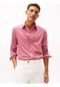 Camisa Multicolor Manga Larga Regular De Popelín Flex Con Cuadros Gingham Tommy Hilfiger de Tommy Hilfiger