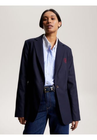 Americana Con Monograma Th Estilo Sello Mujer Azul Tommy Hilfiger Tommy Hilfiger